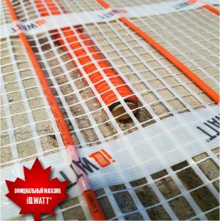 Тонкий самоклеящийся греющий мат IQ FLOOR MAT 150 Вт/м.кв - 8,0м²