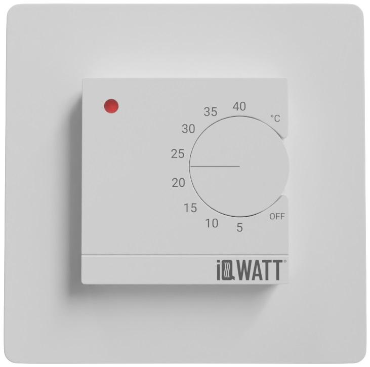 Электронный терморегулятор механическое управление IQ THERMOSTAT D white