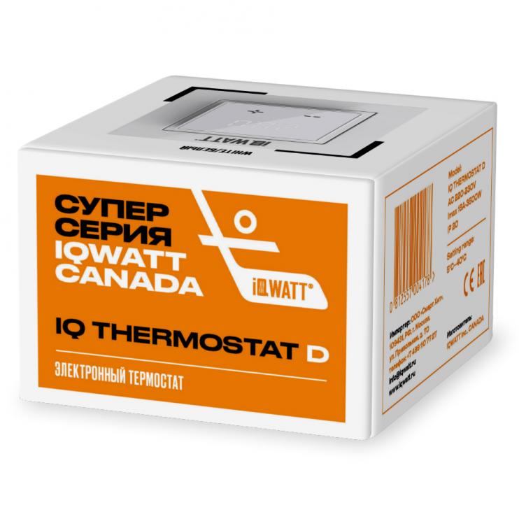 Электронный термостат IQ THERMOSTAT D серебристый металлик