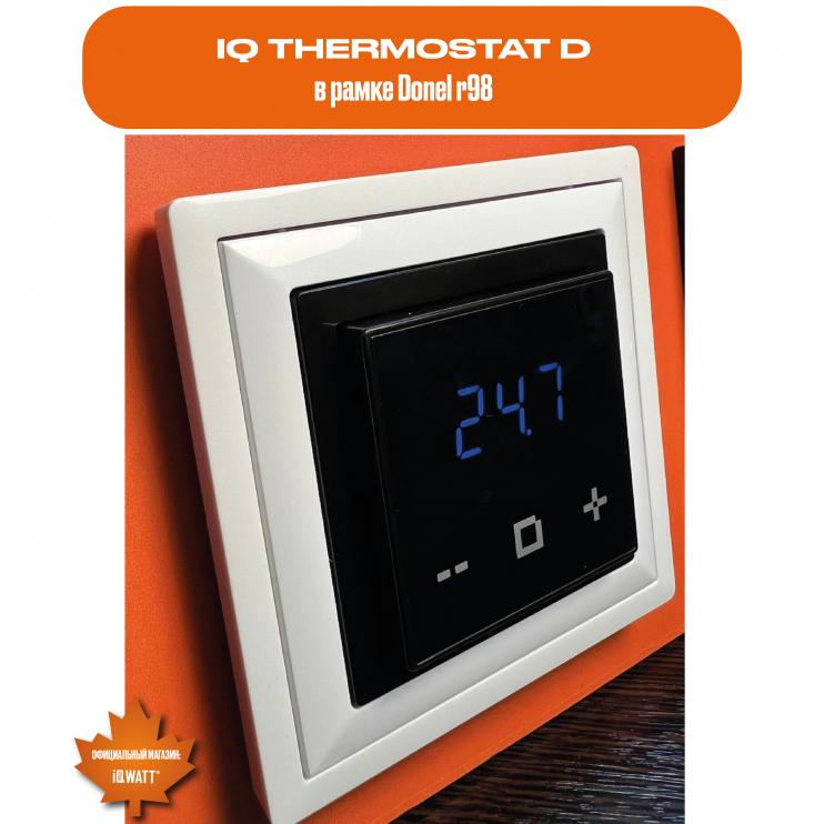 Электронный термостат IQ THERMOSTAT D черный матовый
