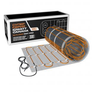 Тонкий самоклеящийся греющий мат IQ FLOOR MAT PRO 200 Вт/м.кв - 7,0 м²